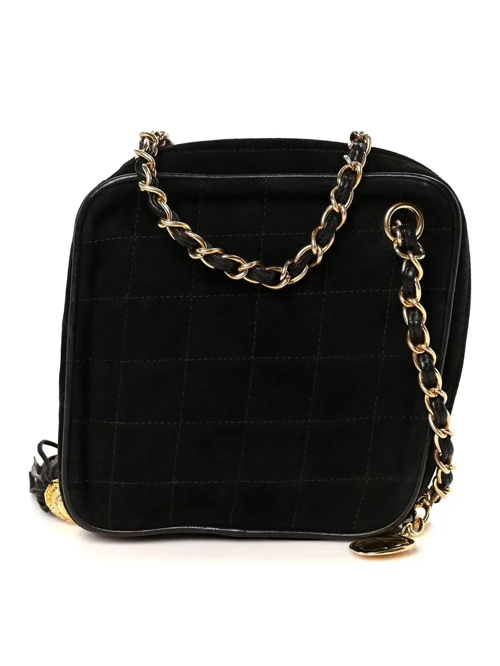 Chanel Suede Chocolate Bar Tassel #290634C85B